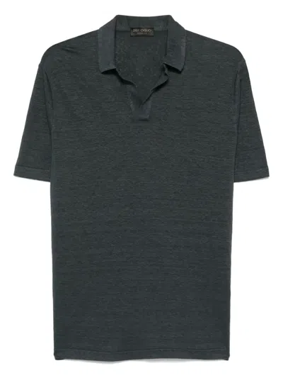 Dell'oglio Linen T-shirt In 灰色
