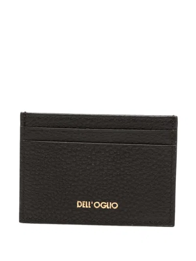 Dell'oglio Logo-print Cardholder In Brown