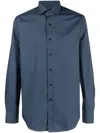 Dell'oglio Long-sleeve Button-up Shirt In Blue