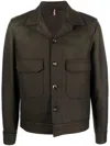 Dell'oglio Long-sleeve Button-up Shirt In Green