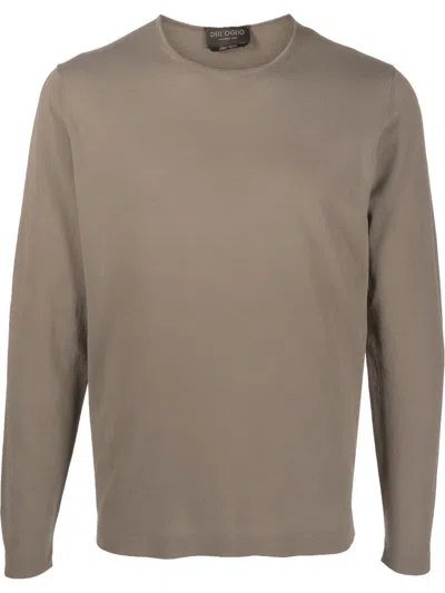 Dell'oglio Long-sleeve Cotton Jumper In Grün