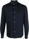 Dell'oglio Button-up Long-sleeved Shirt In Blue