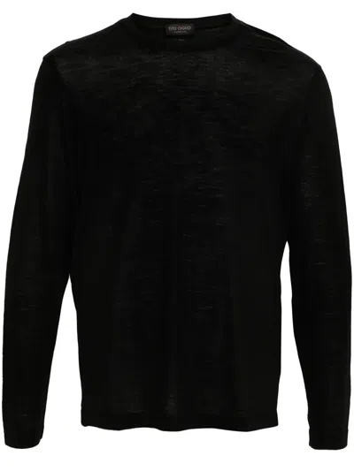 DELL'OGLIO LONG-SLEEVE MERINO-WOOL T-SHIRT