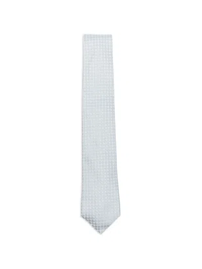 Dell'oglio Martin Geometric-jacquard Tie In Blue