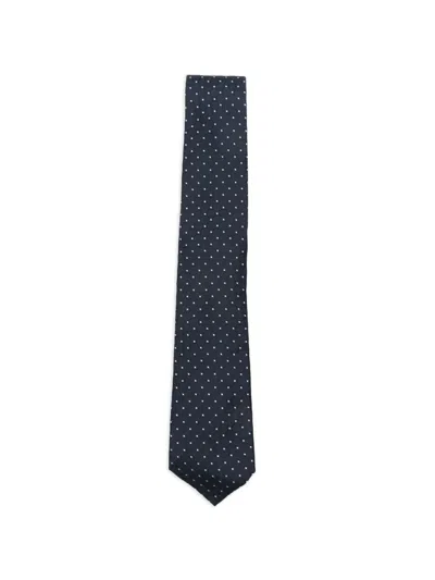 Dell'oglio Martin Geometric-jacquard Tie In Blue