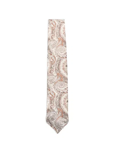 Dell'oglio Martin Paisley-pattern Tie In Brown