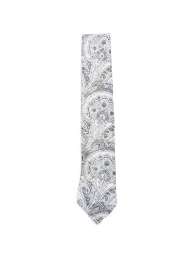 Dell'oglio Martin Paisley-pattern Tie In White