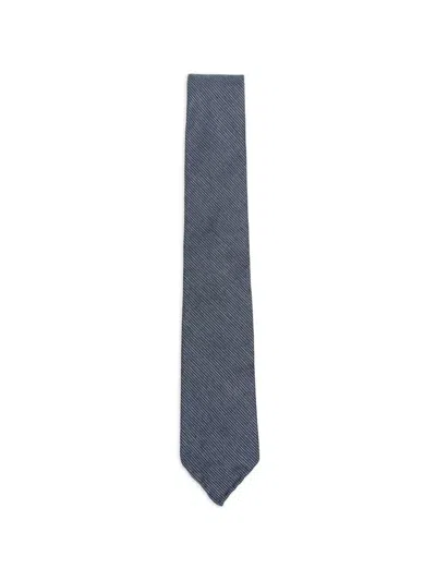 Dell'oglio Martin Patterned Tie In Blue