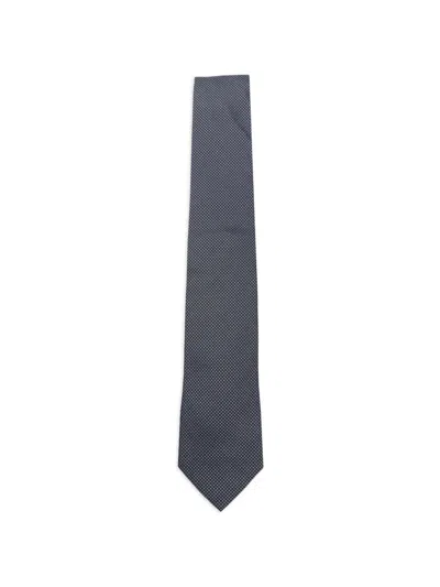 Dell'oglio Martin Patterned Tie In Blue