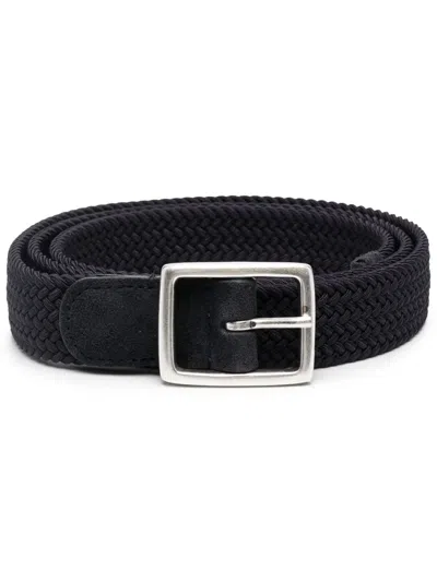 DELL'OGLIO MASTIC ELASTICATED SUEDE BELT