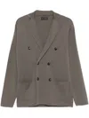 Dell'oglio Merino Wool Cardigan In Grey