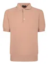 Dell'oglio Micro Piquet Polo Shirt In Pink