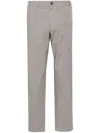 Dell'oglio Mid-rise Tapered Chinos In Grau