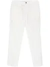 Dell'oglio Mid-rise Tapered-leg Chinos In White