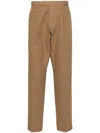 Dell'oglio Mid-rise Twill Chinos In Neutrals