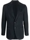 Dell'oglio Notched-collar Single-breasted Blazer In Blue