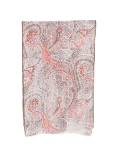 Dell'oglio Paisley-print Scarf In Neutral