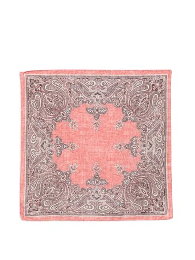 Dell'oglio Paisley-print Scarf In Pink