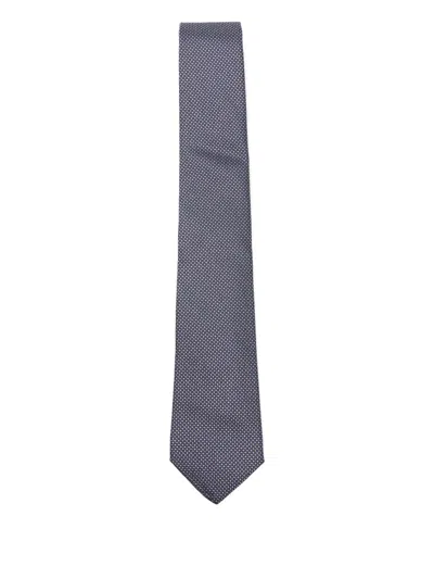 Dell'oglio Patterned Tie In Blue