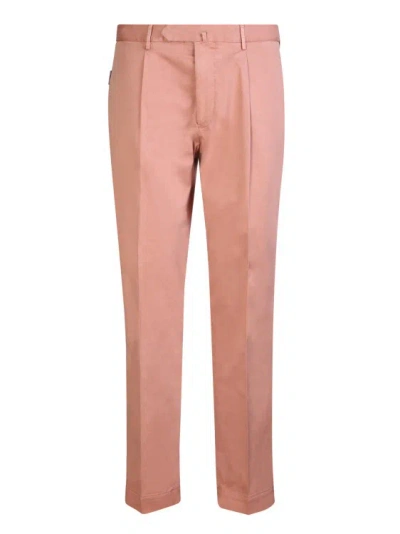 Dell'oglio Pink Satin And Cotton Trousers