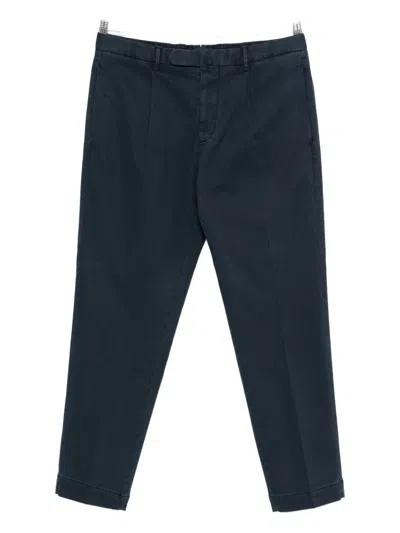 Dell'oglio Pleat-detail Chino Trousers In Blue