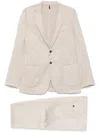 Dell'oglio Pleat-detail Suit In Neutrals
