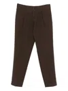 Dell'oglio Pleat-detail Trousers In Brown