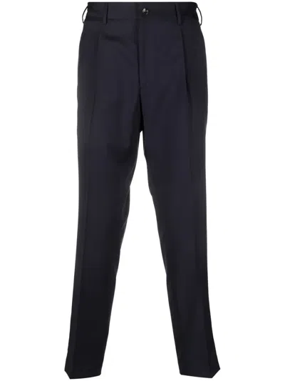 DELL'OGLIO PLEAT DETAILING WOOL TAILORED TROUSERS