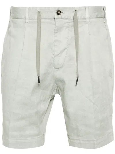 Dell'oglio Pleated Chino Shorts In Green