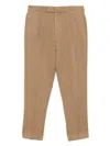 Dell'oglio Pleated Chinos In Neutrals