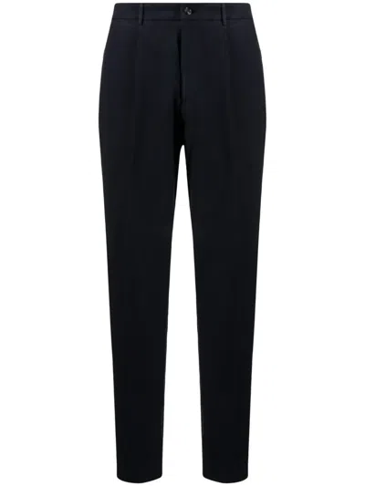 Dell'oglio Pleated Tapered-leg Trousers In Black