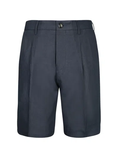 Dell'oglio Pleated Tailored Shorts In Blue