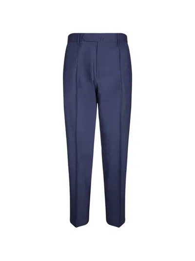Dell'oglio Pleated Tailored Trousers In Blue