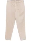 Dell'oglio Pleated Tapered-leg Trousers In Neutrals