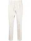 Dell'oglio Pleated Tapered-leg Trousers In Neutrals