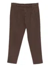 Dell'oglio Pleated Trousers In Brown
