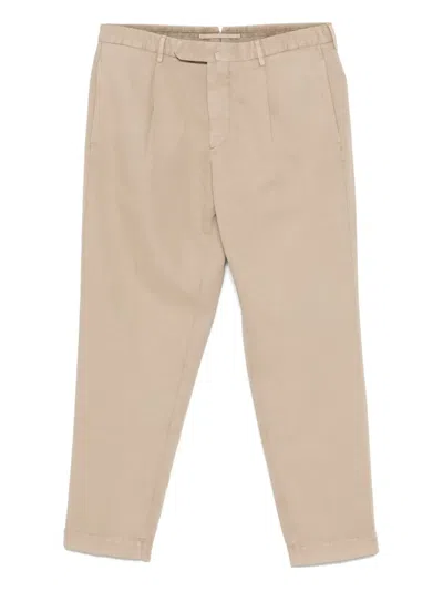 Dell'oglio Pleated Trousers In Neutrals