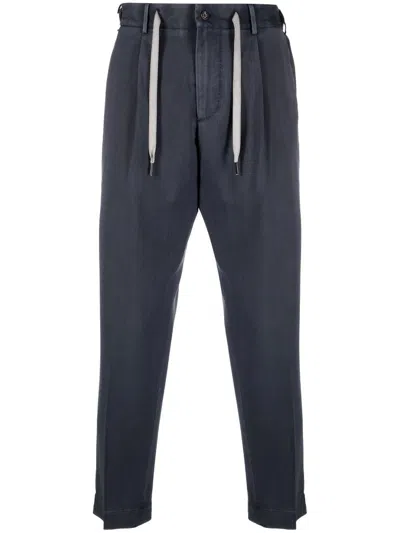 Dell'oglio Pleated-waistband Detail Trousers In Blue