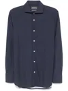 Dell'oglio Polka Dot Print Shirt In Blue