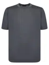 Dell'oglio Powder Blue Crepe T-shirt In Gray