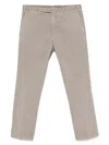 Dell'oglio Pressed-crease Chino Trousers In Gray