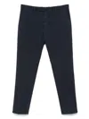 Dell'oglio Pressed-crease Chino Trousers In Black