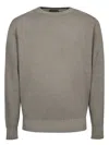 Dell'oglio Crew Neck Sweater In Grey