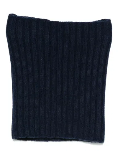Dell'oglio Ribbed Cashmere Neck Warmer In Blue