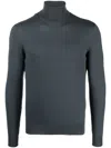 Dell'oglio Ribbed-knit Roll-neck Jumper In Blue