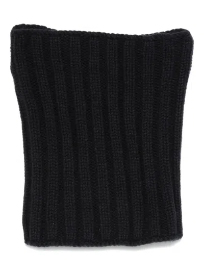 Dell'oglio Ribbed Neck Warmer In Black