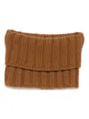 Dell'oglio Ribbed Scarf In Brown