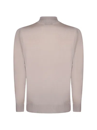 Dell'oglio Ribbed-trim Mock-neck Sweater In Neutral