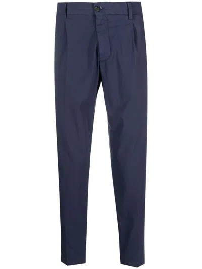 Dell'oglio Riccardo Cotton Straight-leg Trousers In Blue