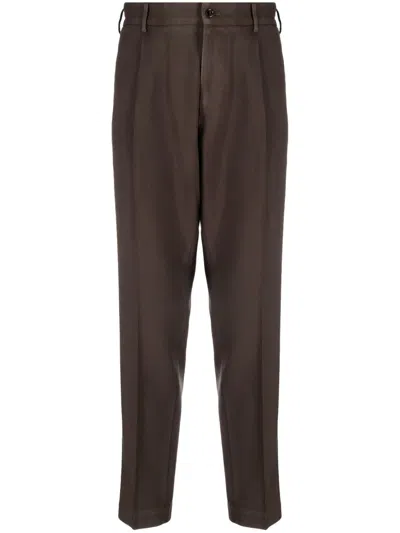 Dell'oglio Riccardo Mid-rise Trousers In Brown
